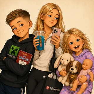 The grandchildren from Best Day Ever Comics